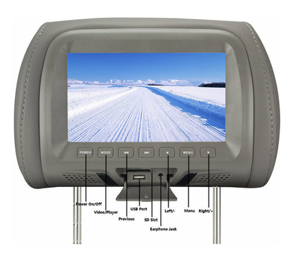 OEM 12V Headrest LCD Screen 800x480 RGB Display for Car Back Seat