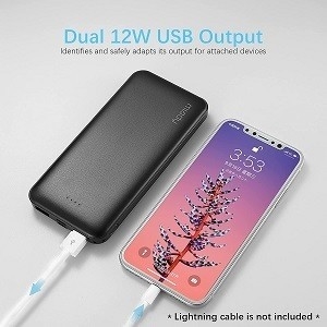 14mm USB Wireless Portable Power Bank Charger For Iphone 218g